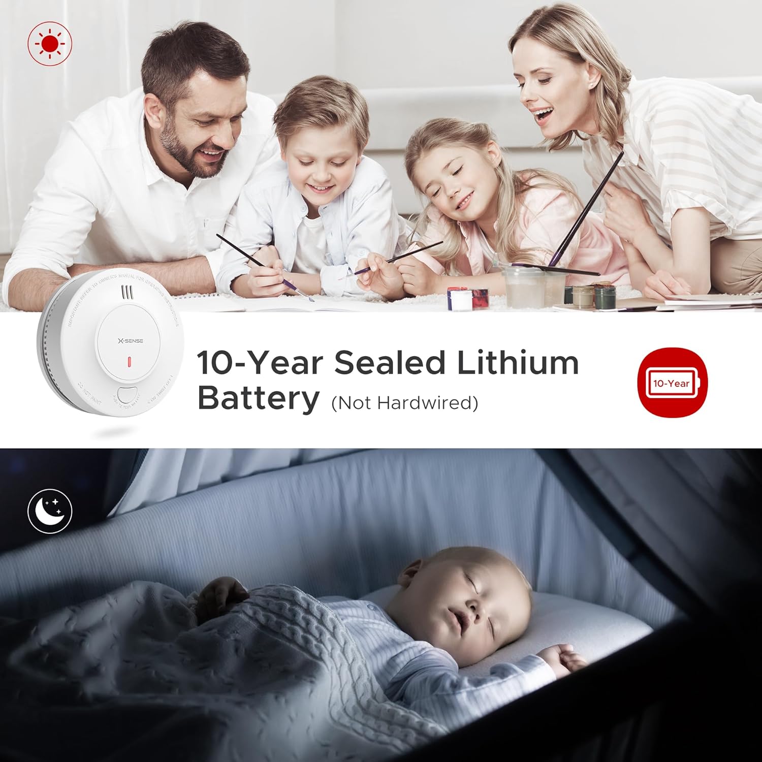 Alarma de humo X-Sense, detect - Smoke Detector Interconnected reseña y precio