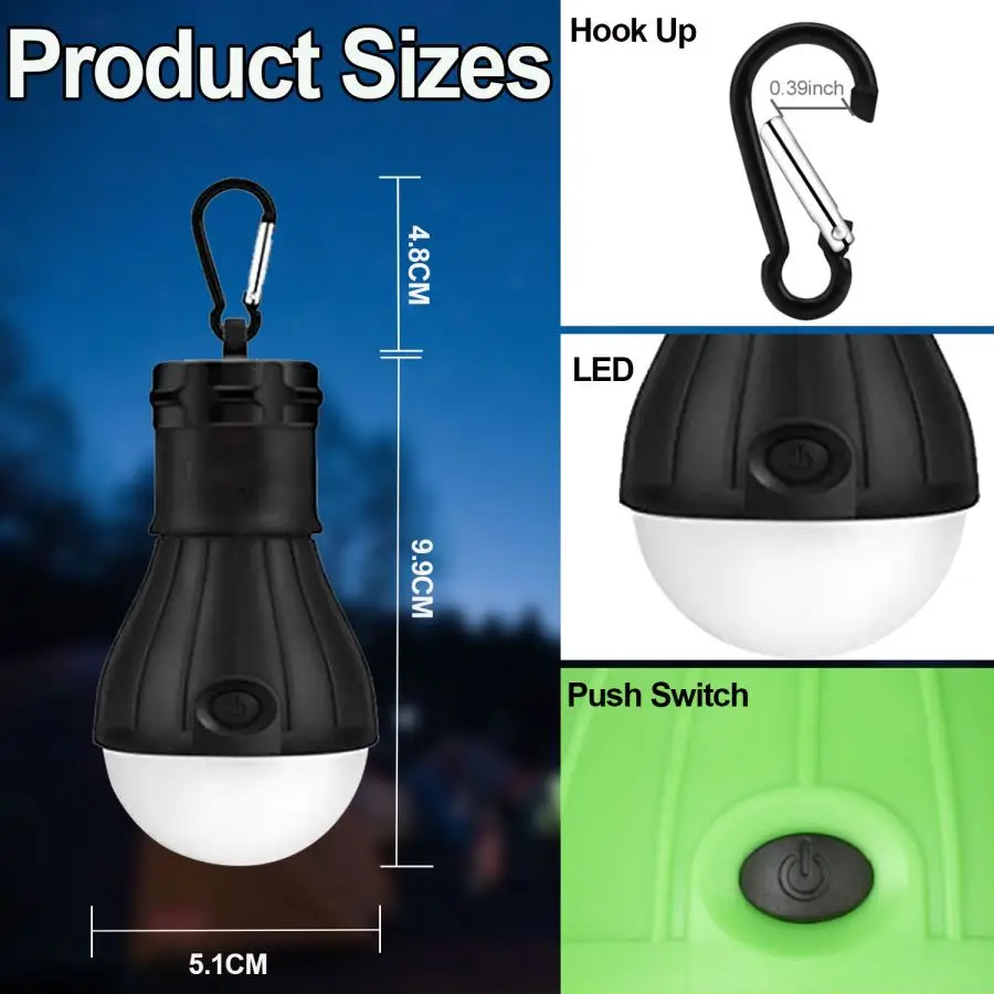 Luces LED para acampar, lámpar - Power Outage Light reseña y precio